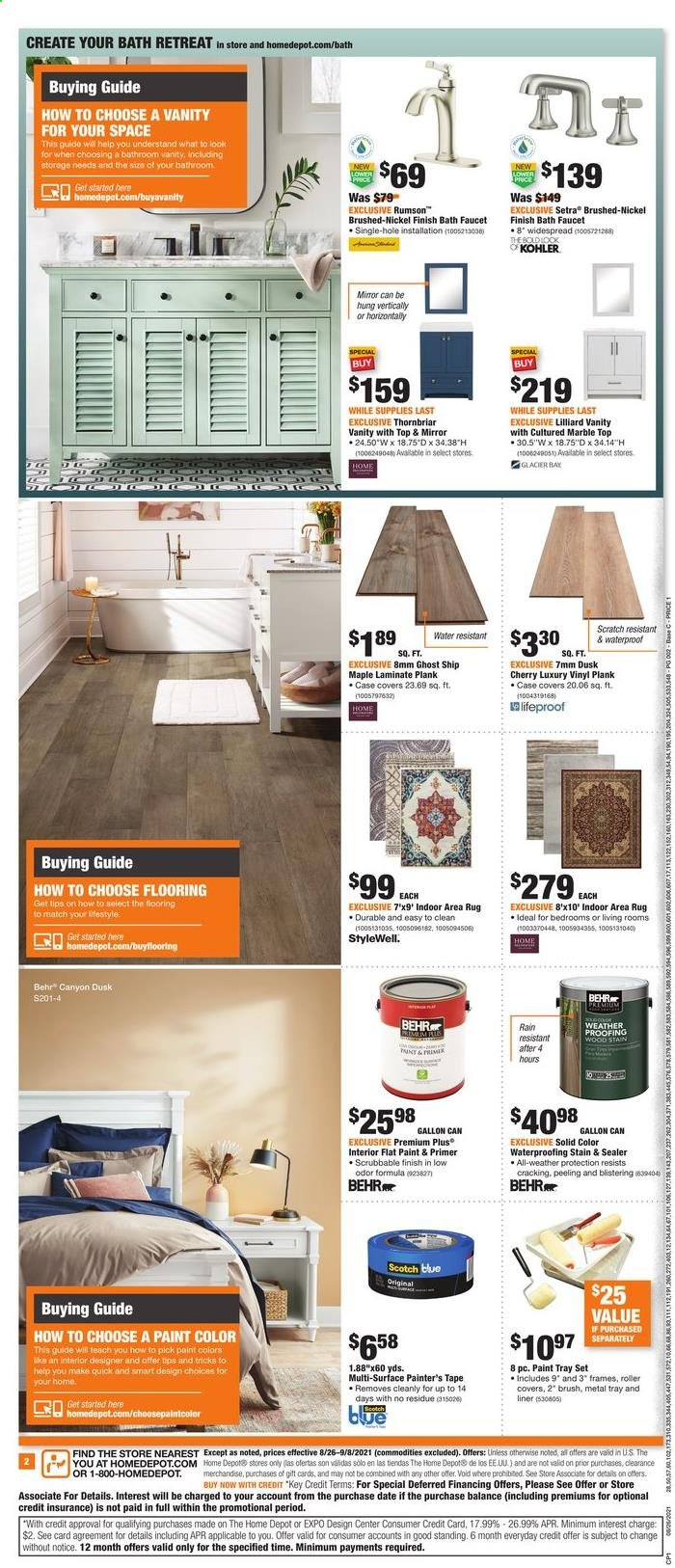 Home Depot Ad from august 26 to september 8 2021 - Page 2