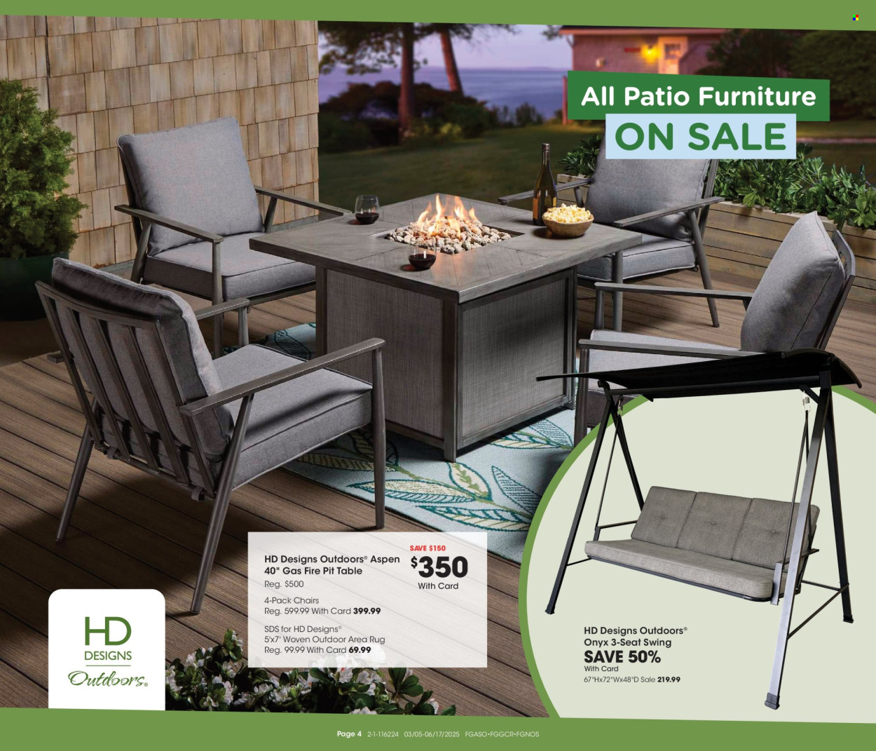 Fred Meyer Outdoor Living 2025 Patio Furniture Sale - Page 4