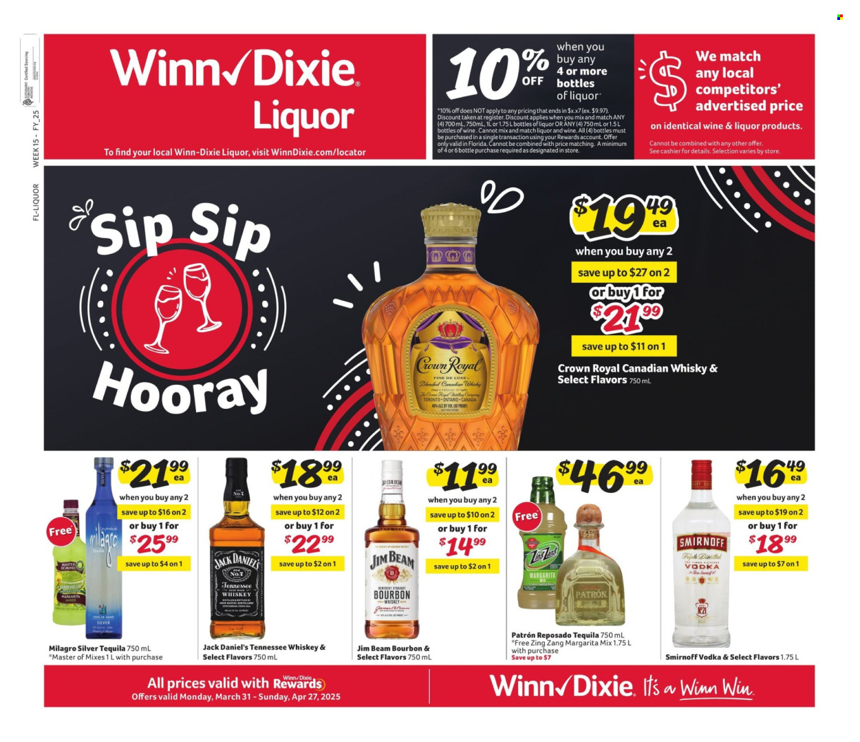 Winn-Dixie Liquor Ad - Page 1