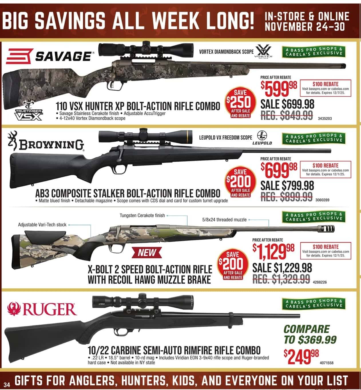 Bass Pro Shops + Cabela's Black Friday Sale - Page 34