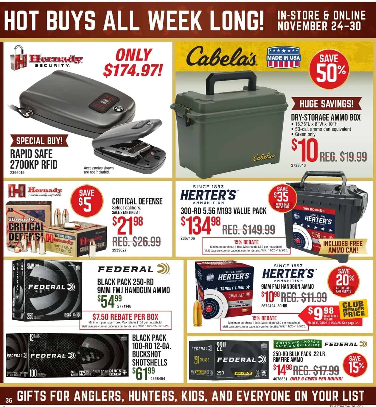 Bass Pro Shops + Cabela's Black Friday Sale - Page 36