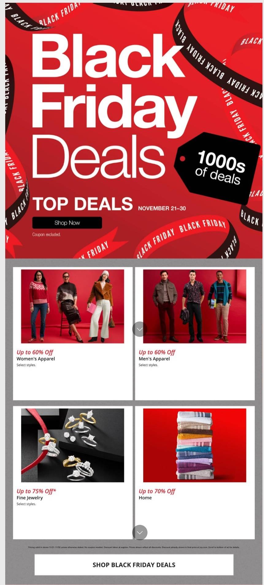 JCPenney Black Friday Top Deals - Page 1