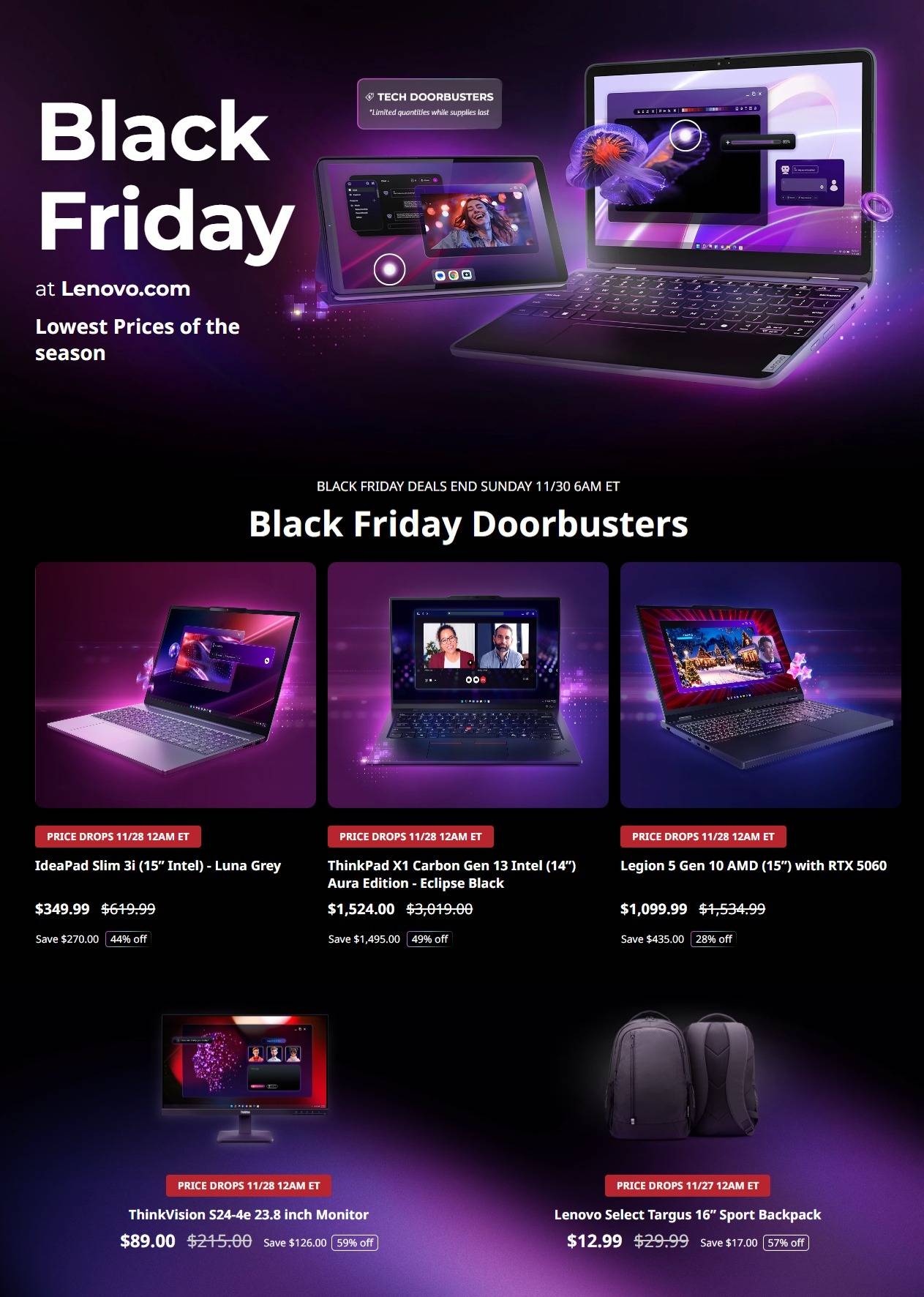 Lenovo Black Friday Sale - Page 1