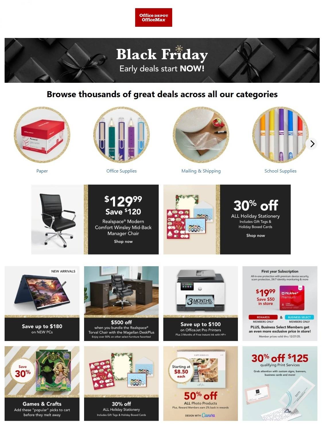Office Depot and OfficeMax Pre-Black Friday Deals - Page 1
