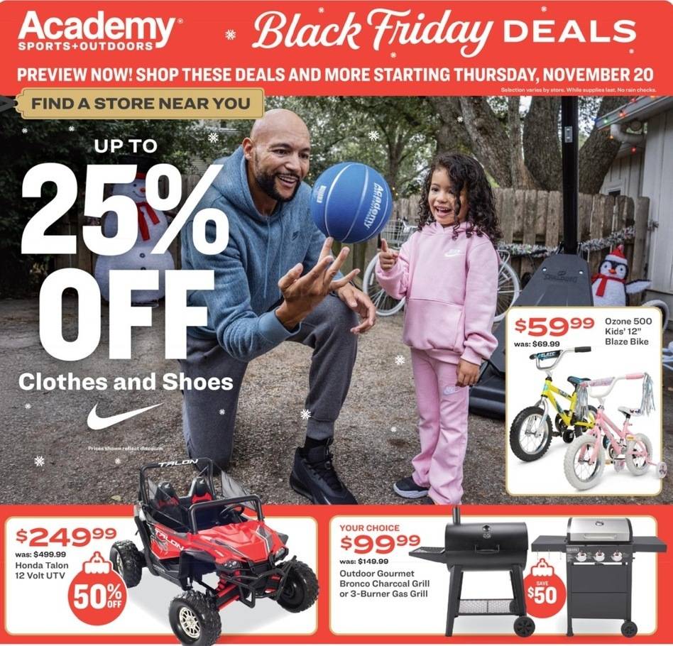 Academy Sports + Outdoors Black Friday Deals - Page 1