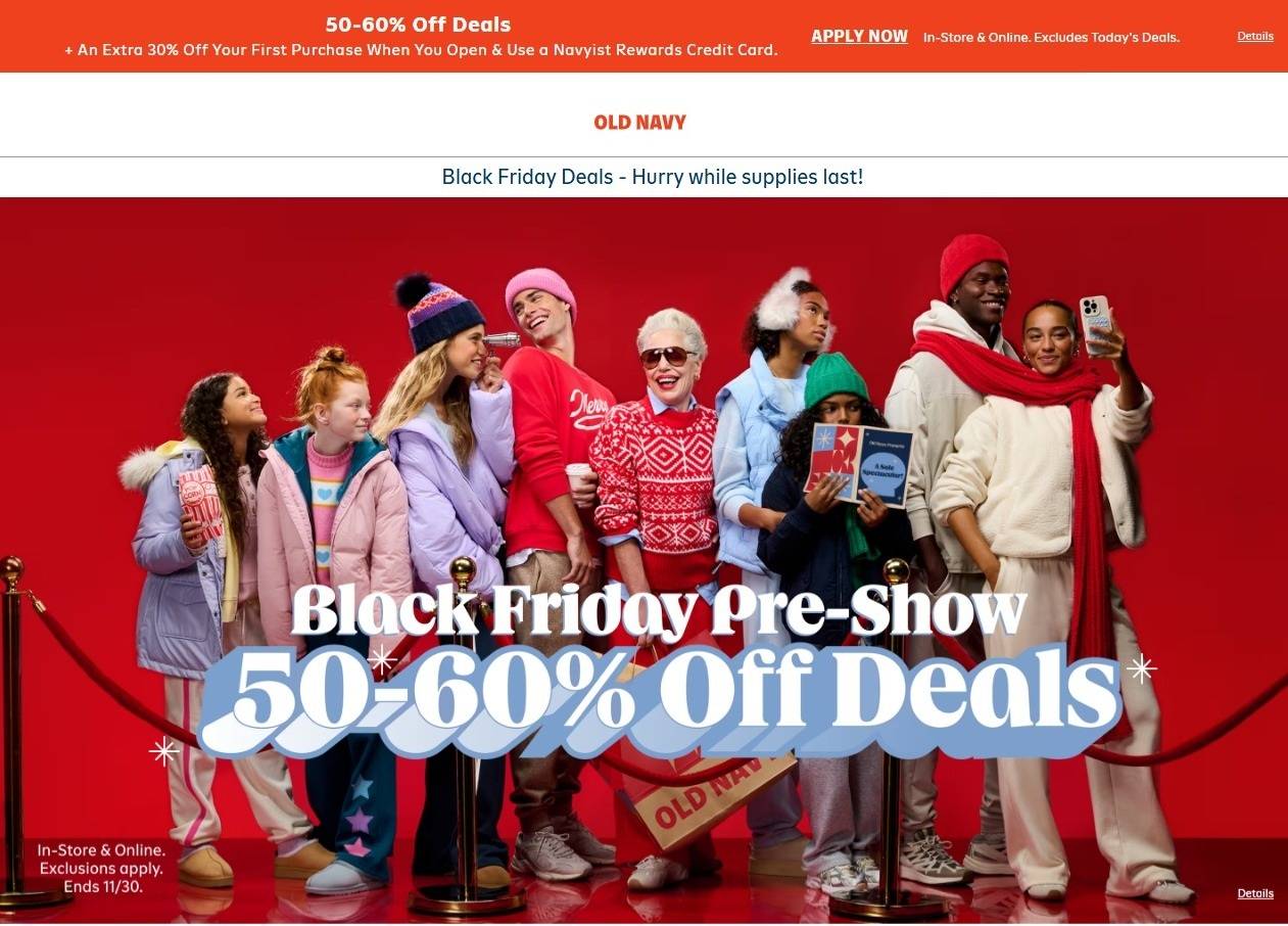Old Navy Black Friday Pre-Show - Page 1