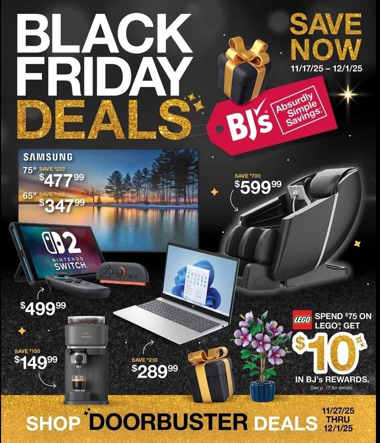 BJ's Wholesale Club Black Friday Deals - Page 1
