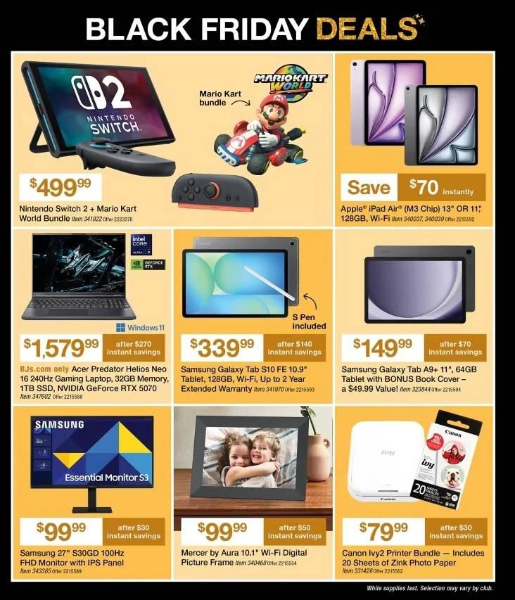 BJ's Wholesale Club Black Friday Deals - Page 9