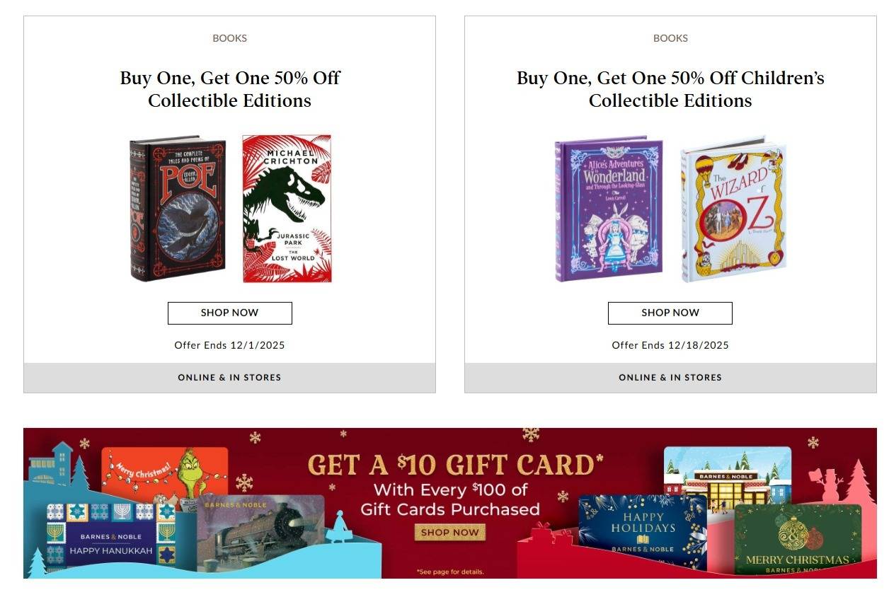 Barnes & Noble Black Friday & Cyber Monday Deals - Page 2