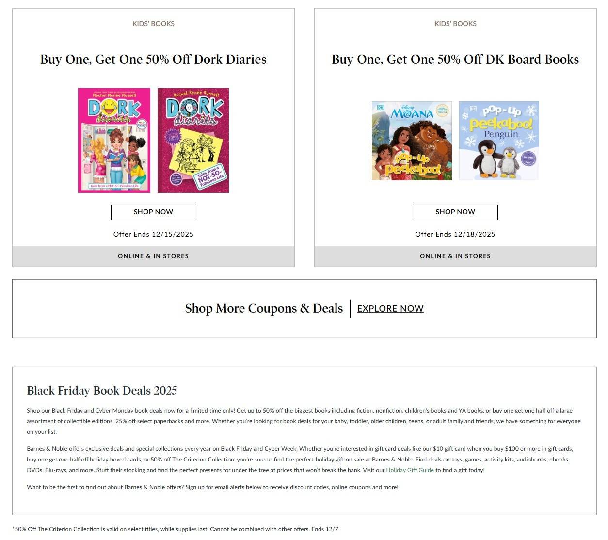 Barnes & Noble Black Friday & Cyber Monday Deals - Page 6