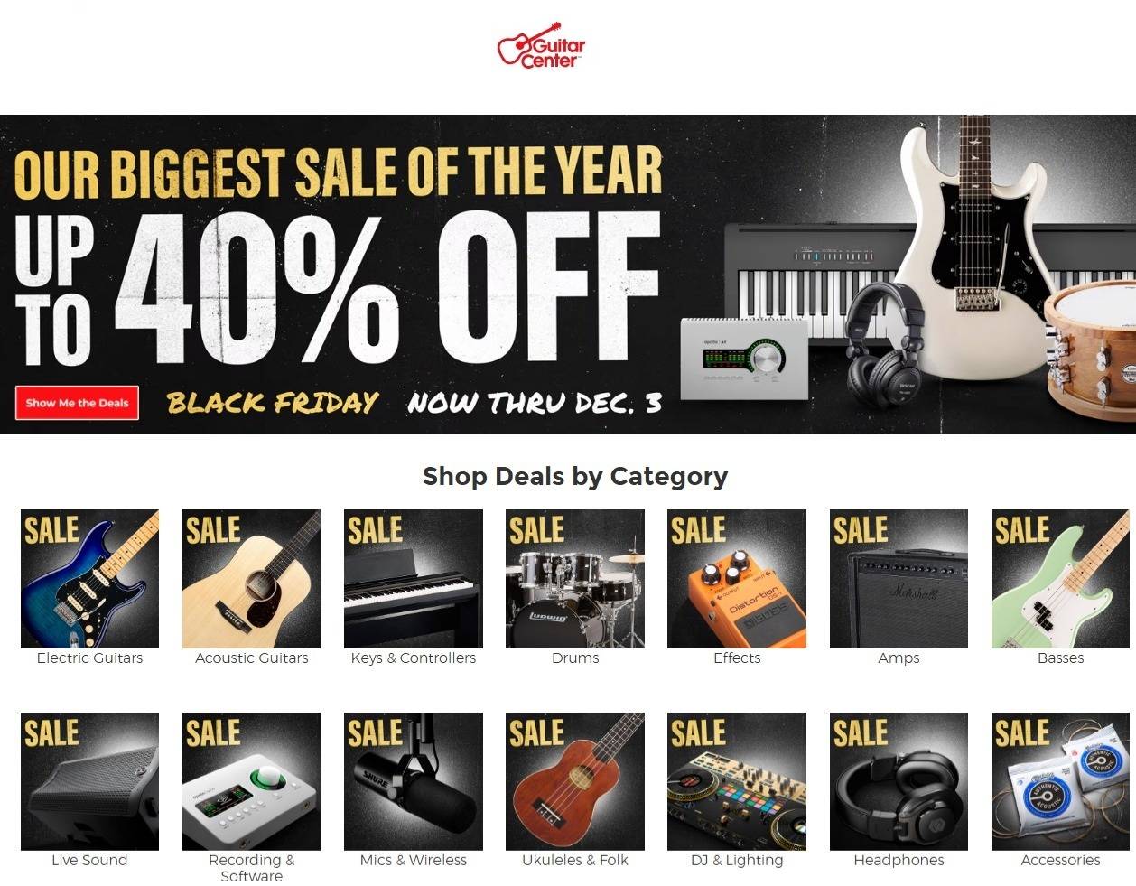 Guitar Center Black Friday Sale - Page 1