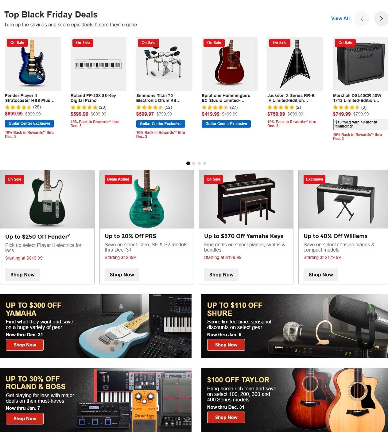 Guitar Center Black Friday Sale - Page 2