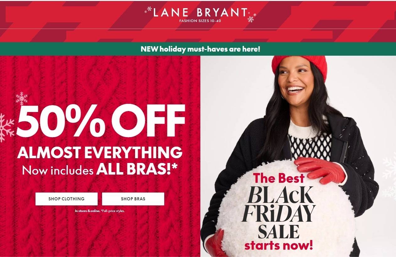 Lane Bryant Black Friday Sale - Page 1