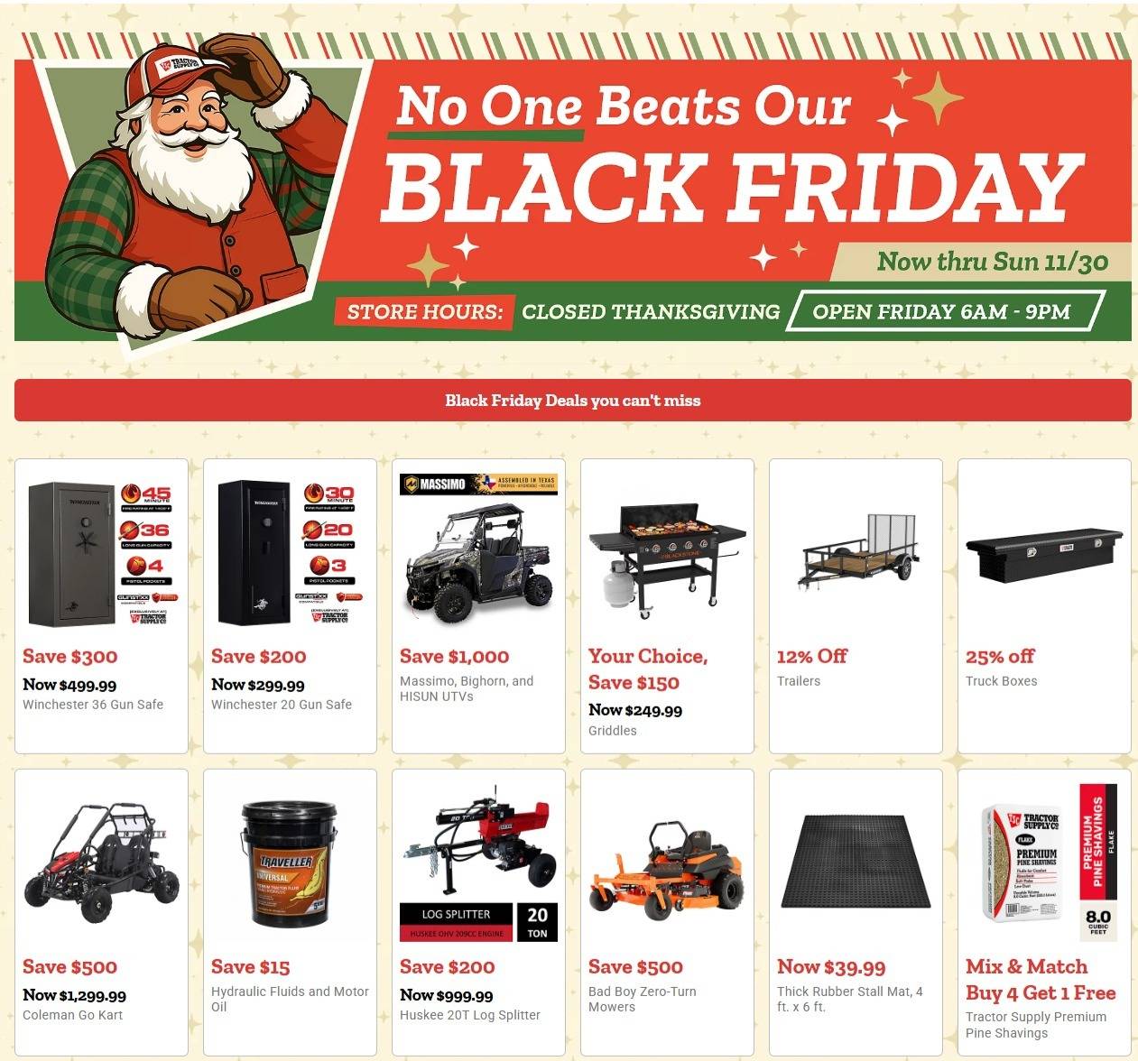 Tractor Supply Company Black Friday Deals - Page 1