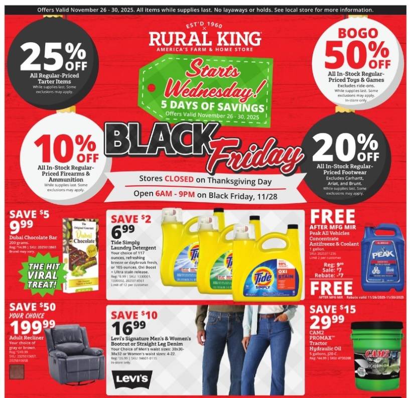 Rural King Black Friday Ad - Page 1