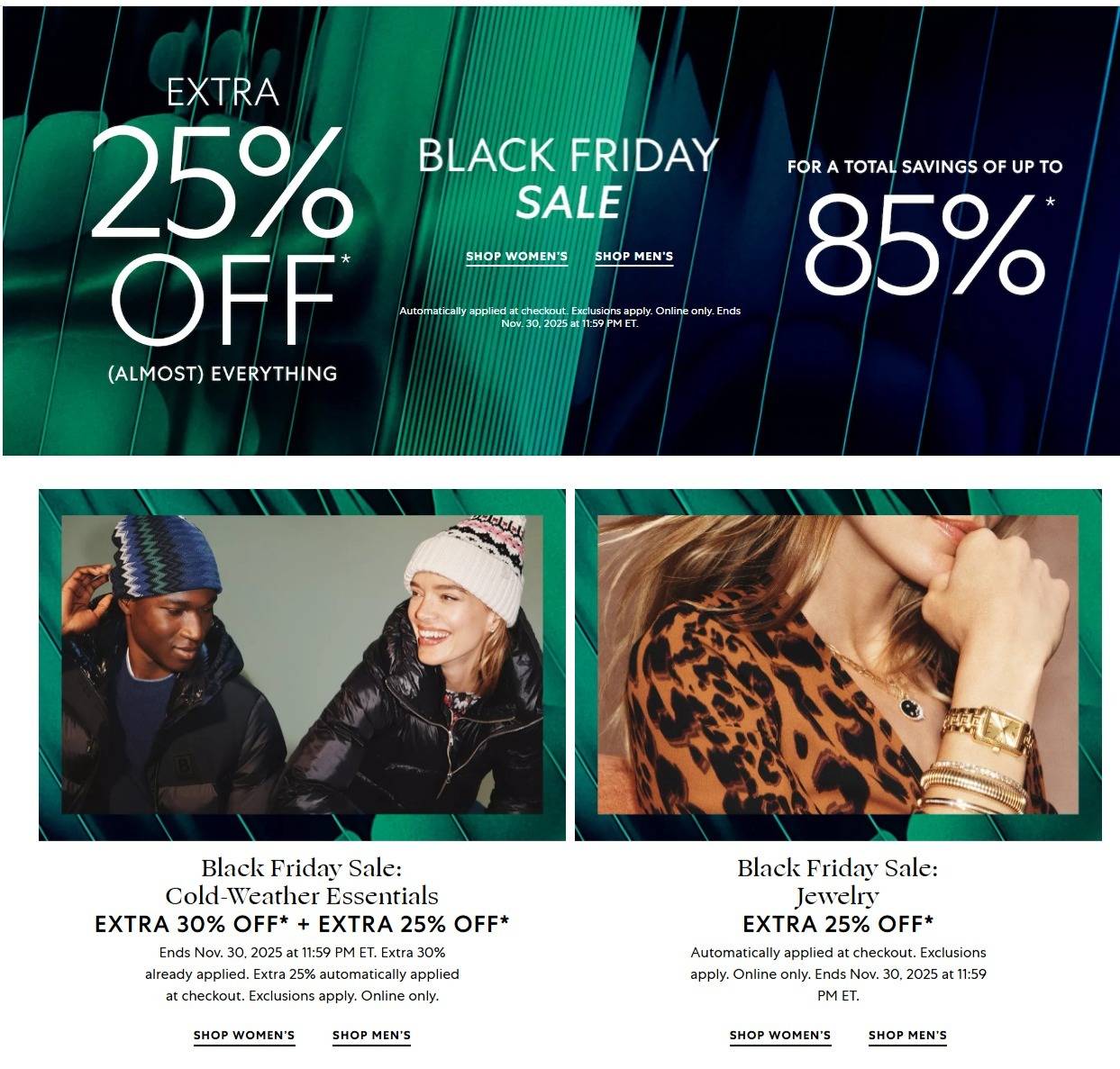 Saks Fifth Avenue Black Friday Sale - Page 1
