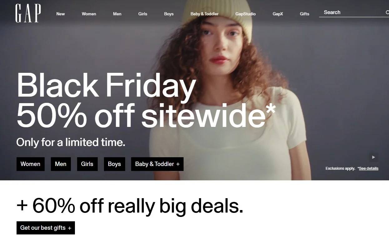 GAP Black Friday Deals - Page 1