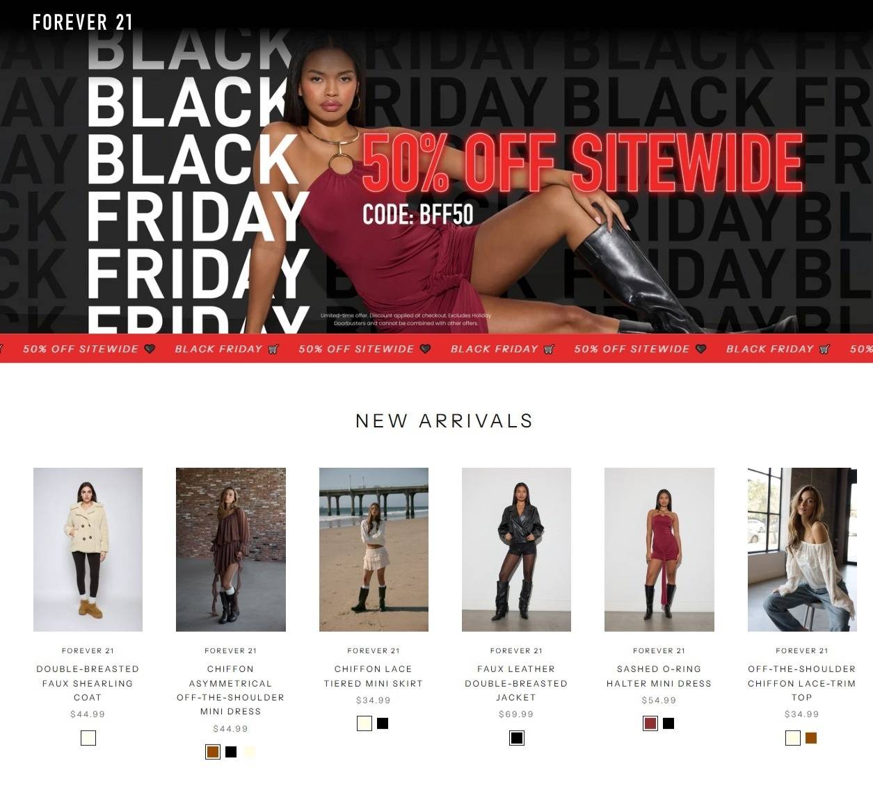 Forever 21 Black Friday Sale - Page 1