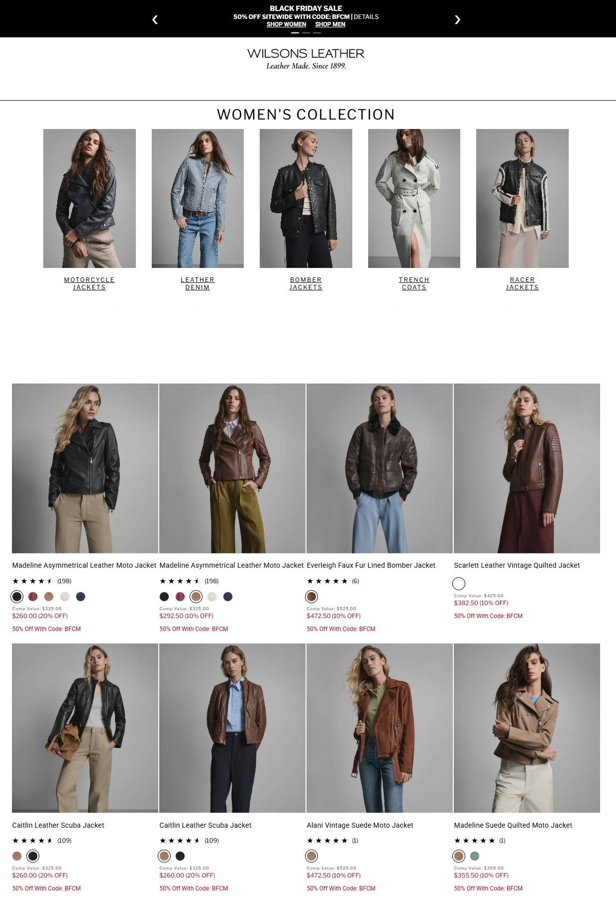 Wilsons Leather Black Friday Sale - Page 1