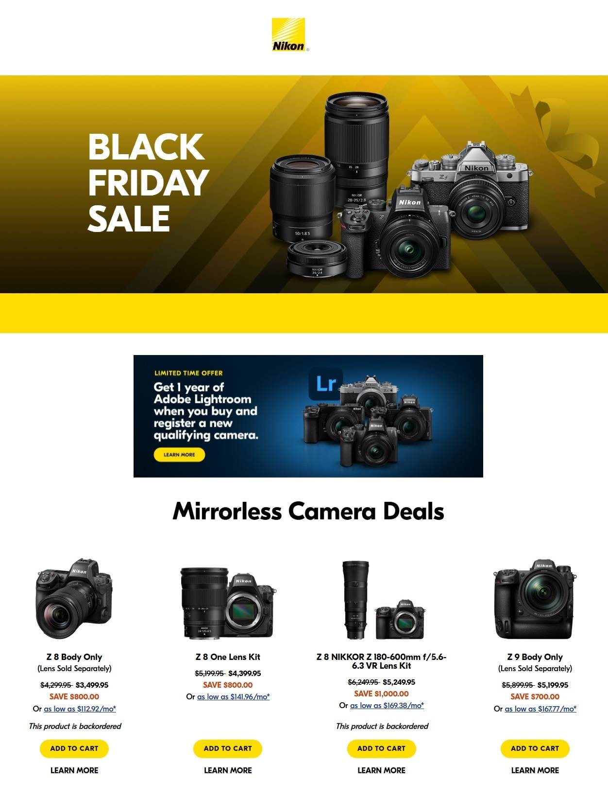 Nikon Black Friday Sale - Page 1