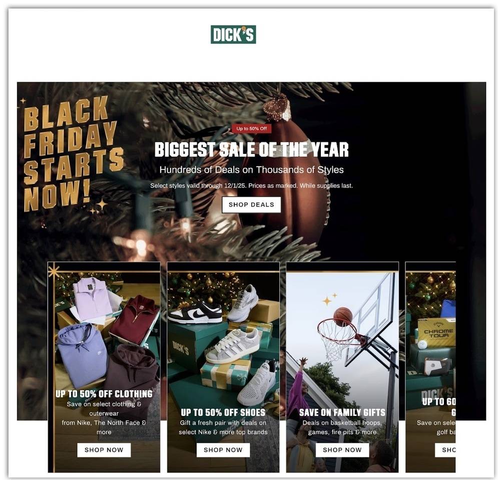 DICK’S Sporting Goods Black Friday Sale - Page 1