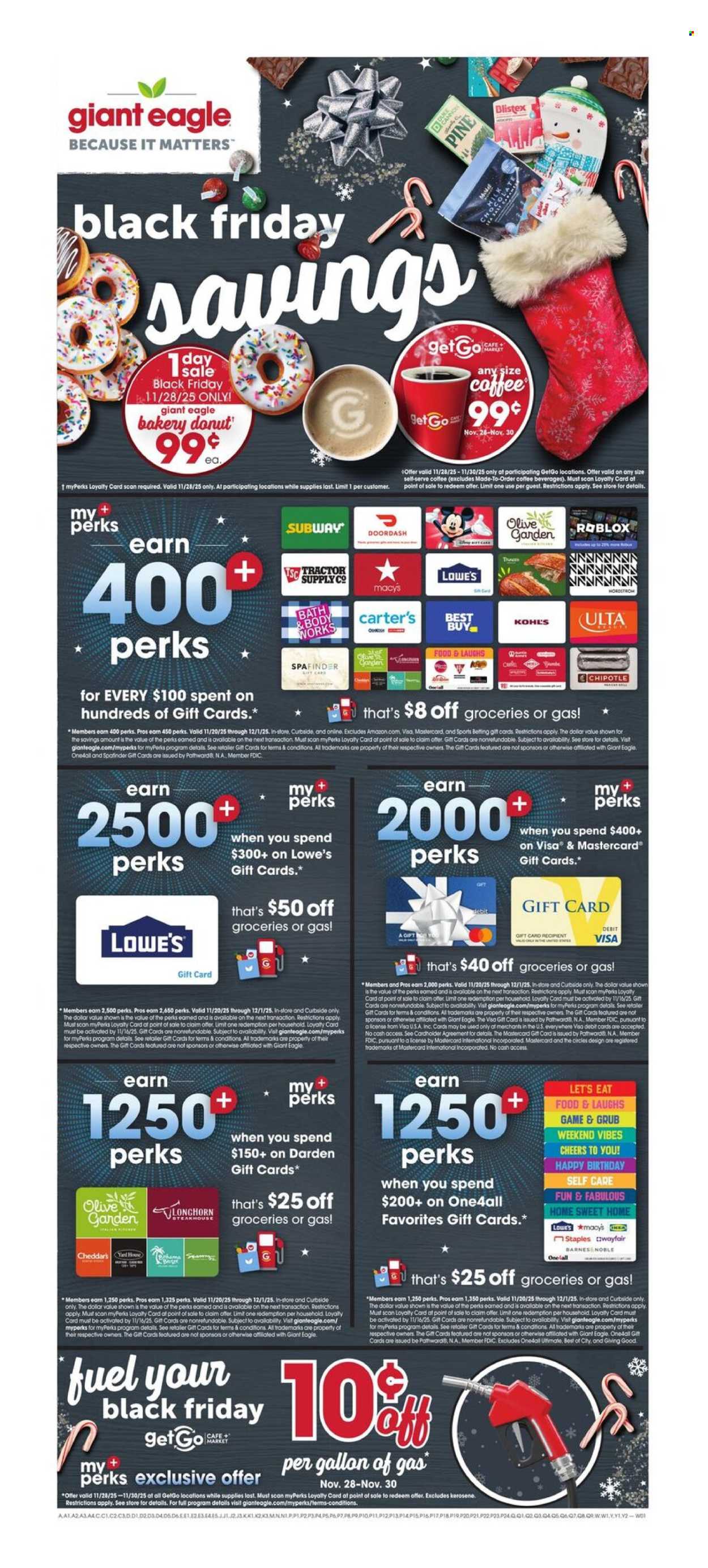 Giant Eagle Ad + Black Friday Savings - Page 1