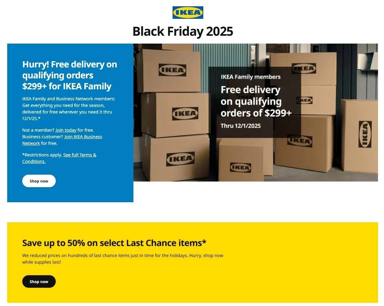 Ikea Black Friday Specials - Page 1
