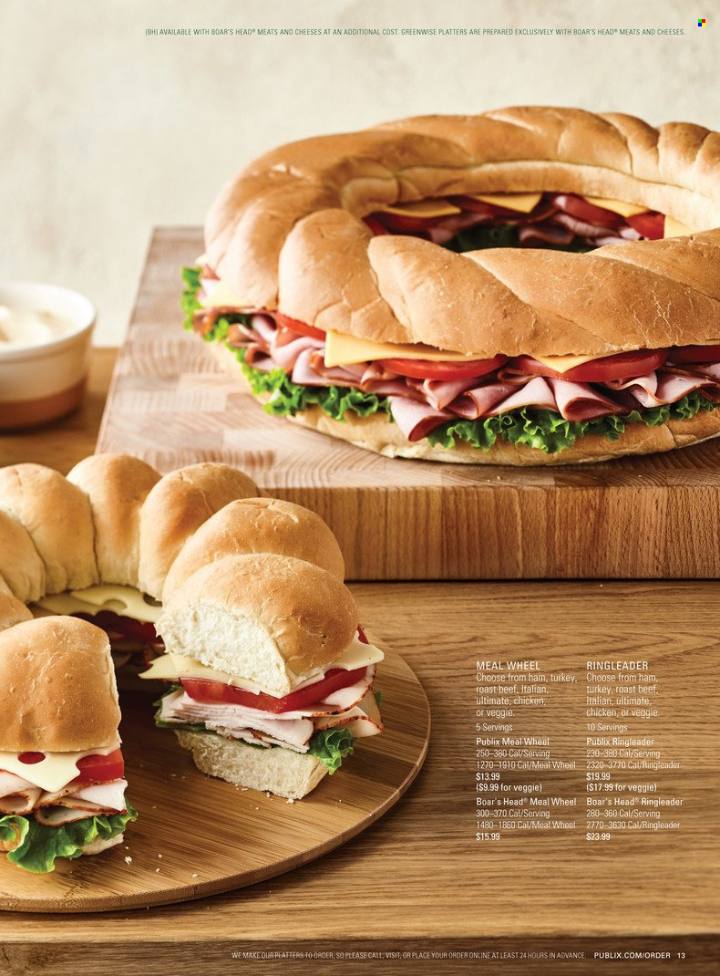 Publix Gather & Share Catering Guide - Fall/Winter 2021 - Page 13