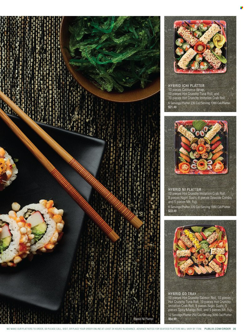 Publix Gather & Share Catering Guide - Fall/Winter 2021 - Page 35
