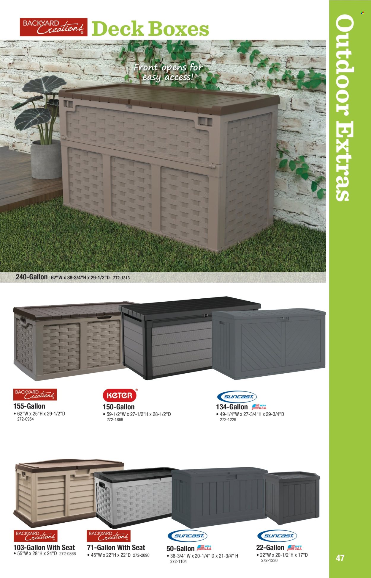Menards Outdoor Living 2026 Catalog - Page 47