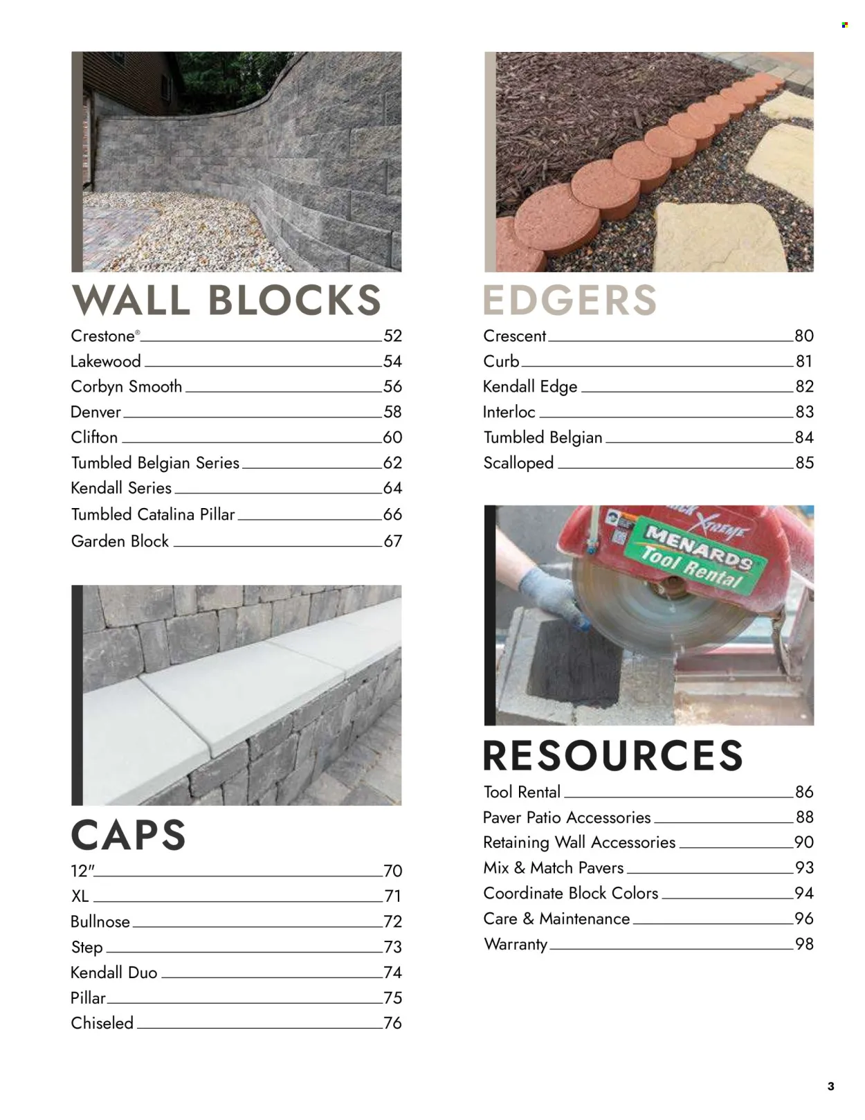 Menards - Landscape Concrete Block Catalog - Page 3