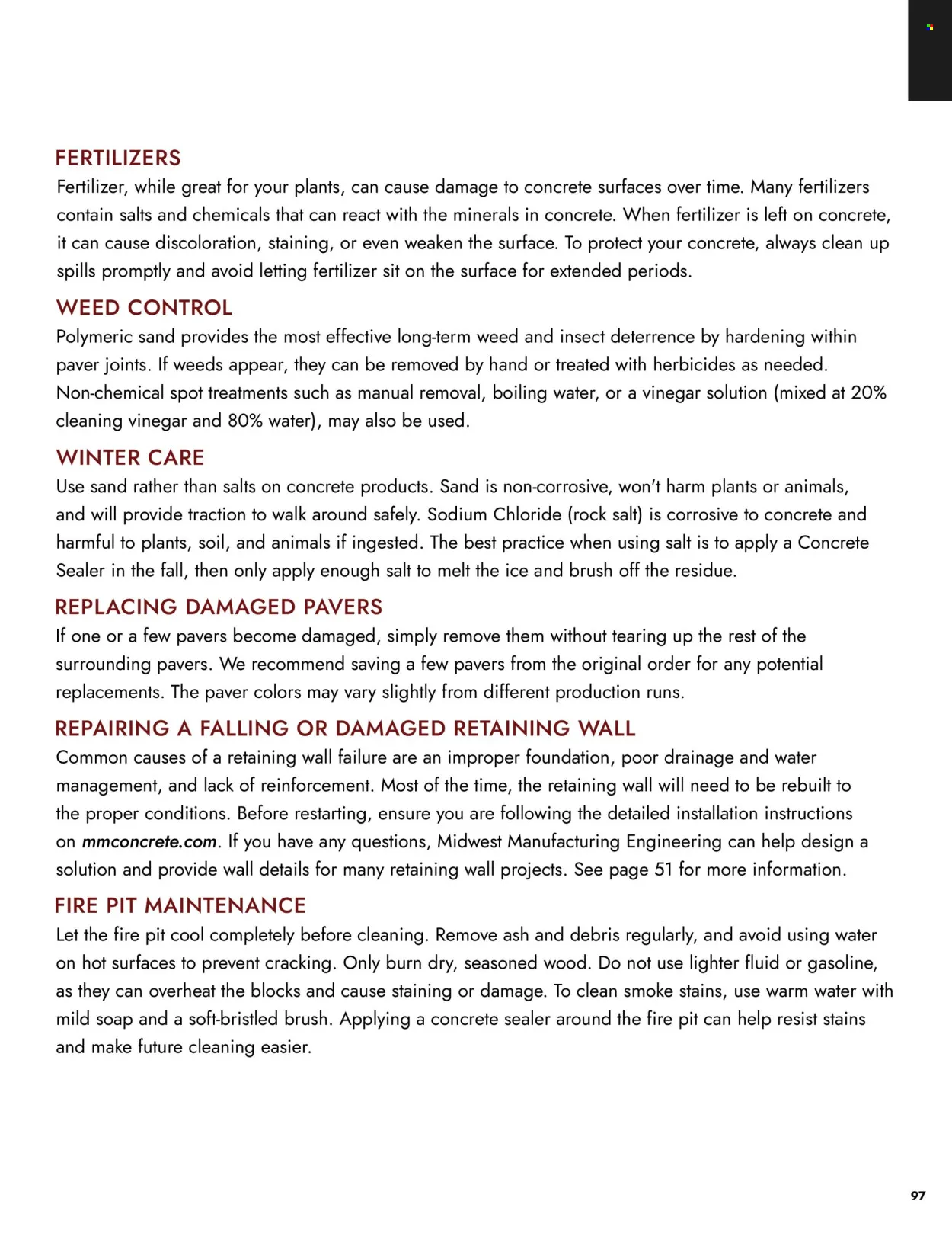 Menards - Landscape Concrete Block Catalog - Page 98