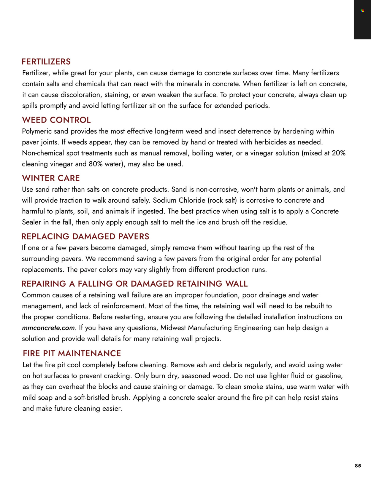Menards - Outdoor Living Block Projects & Bundles Catalog - Page 85