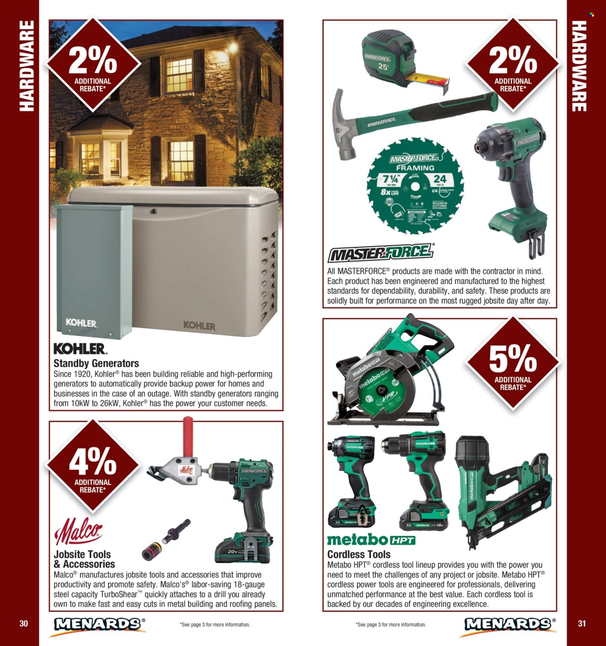 Menards Contractor Card 2026 Rebate Program - Page 16