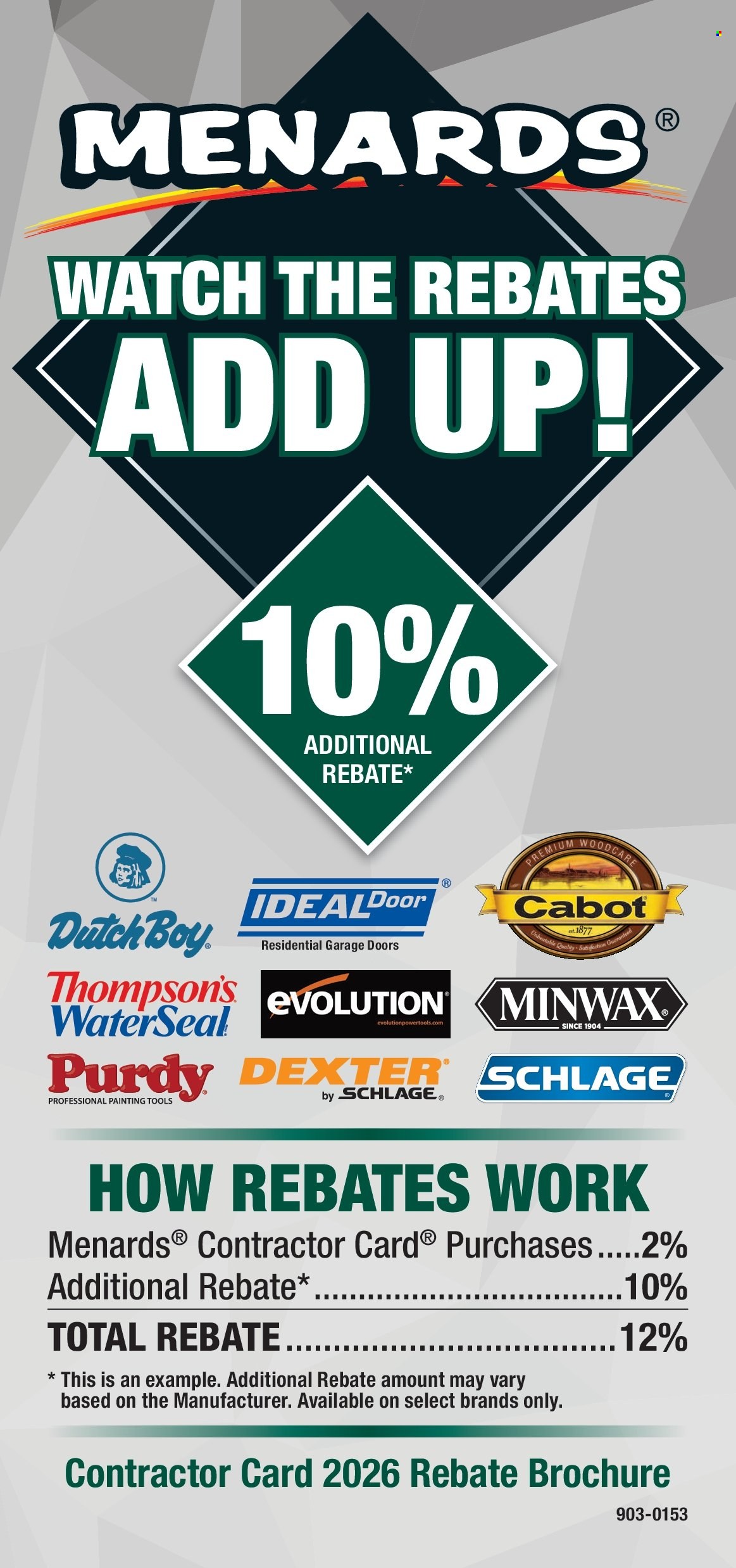 Menards Contractor Card 2026 Rebate Program - Page 37