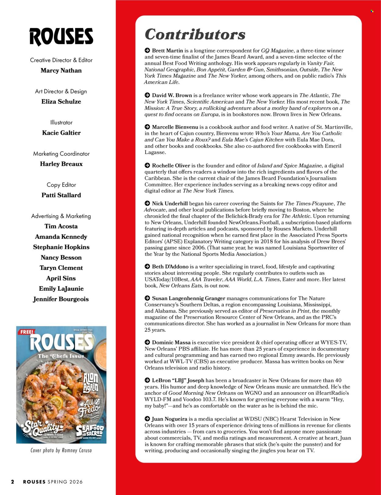Rouses Magazine: The Chefs Issue - Spring 2026 - Page 4