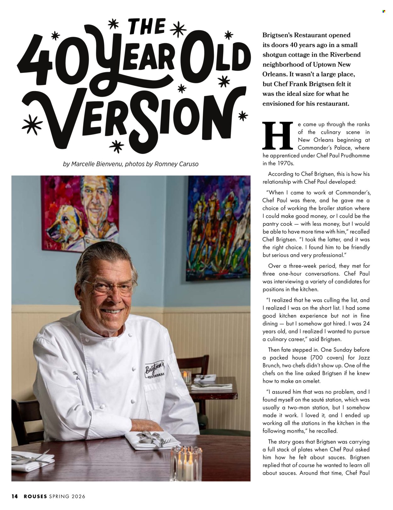 Rouses Magazine: The Chefs Issue - Spring 2026 - Page 16
