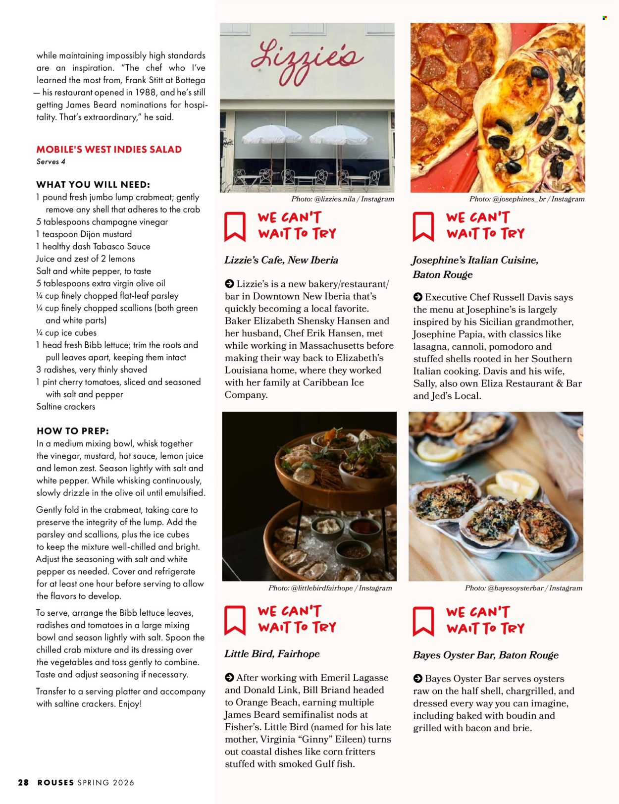 Rouses Magazine: The Chefs Issue - Spring 2026 - Page 30