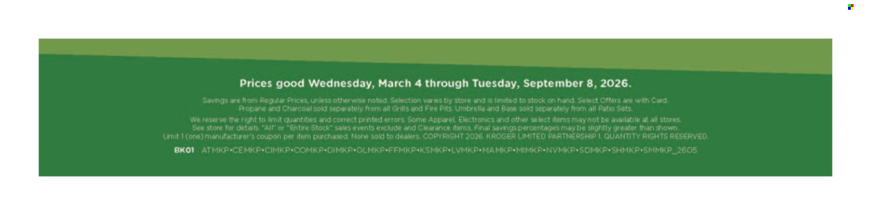 Kroger Outdoor Living Sale 2026 - Page 8