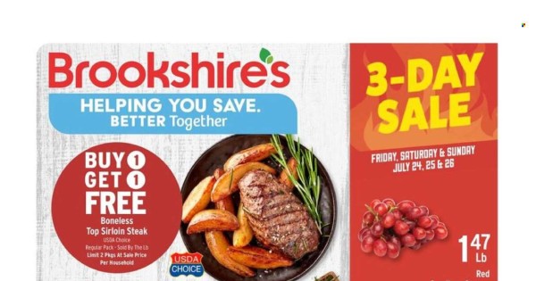 Brookshire's current Flyer online