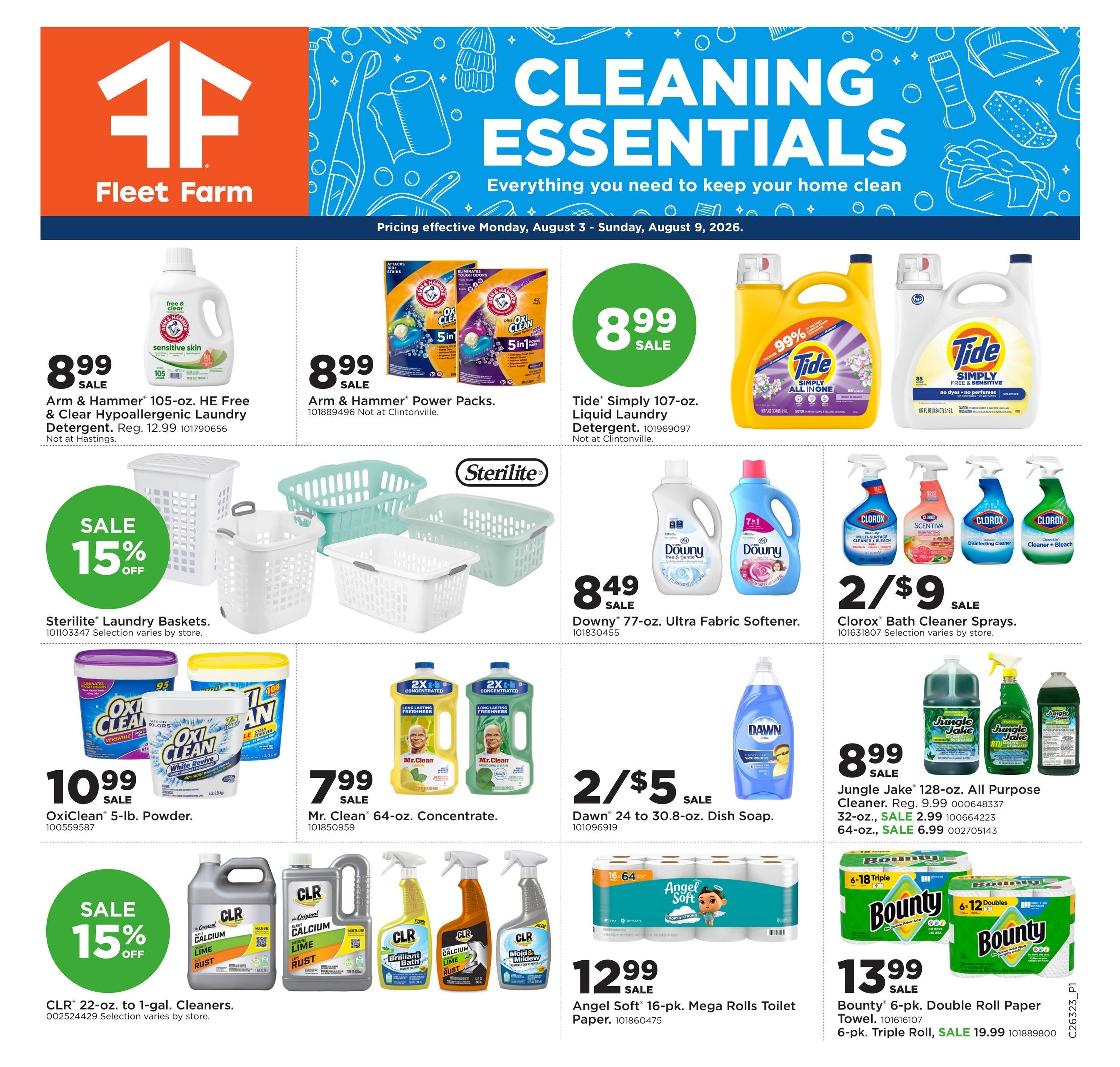 Fleet Farm - Home & Cleaning Ad - Page 1