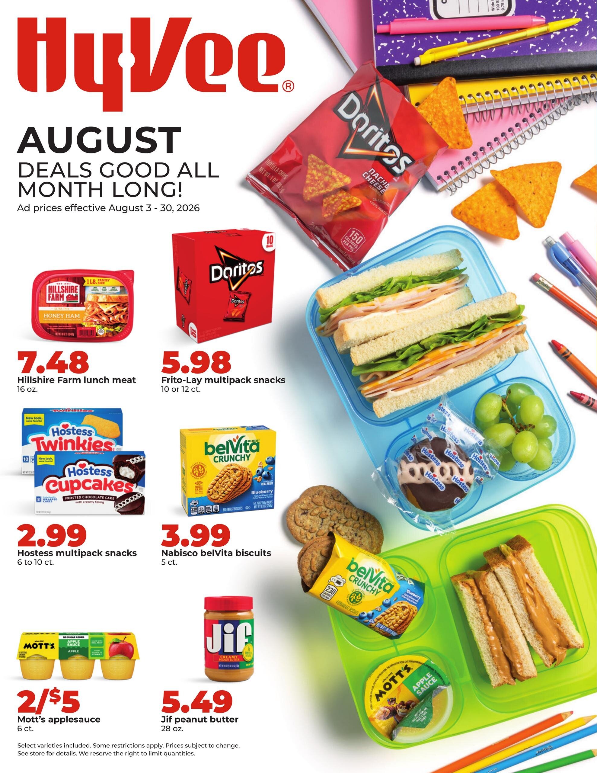 Hy-Vee Monthly Ad - Page 1