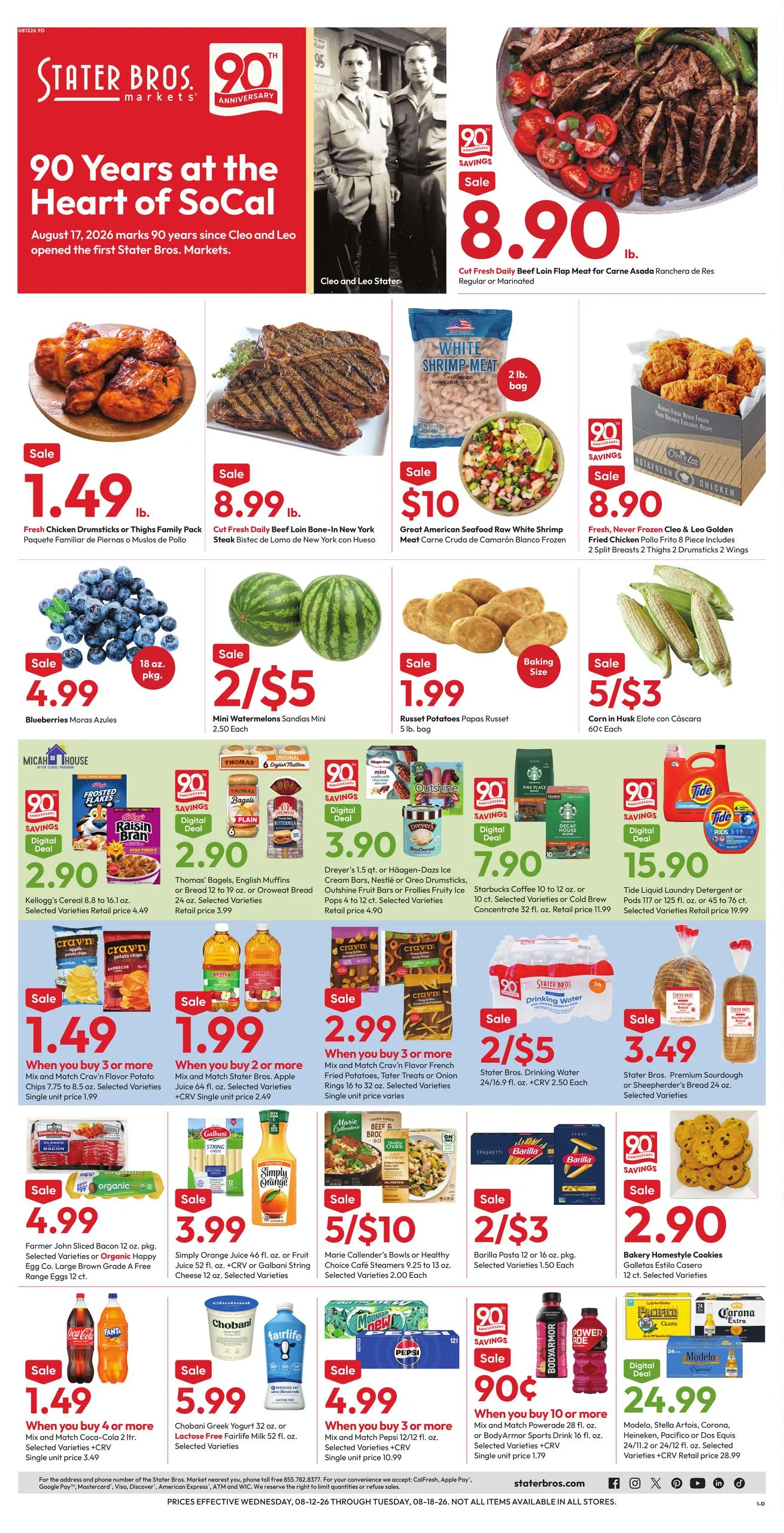 Stater Bros Markets Weekly Ad - Page 1