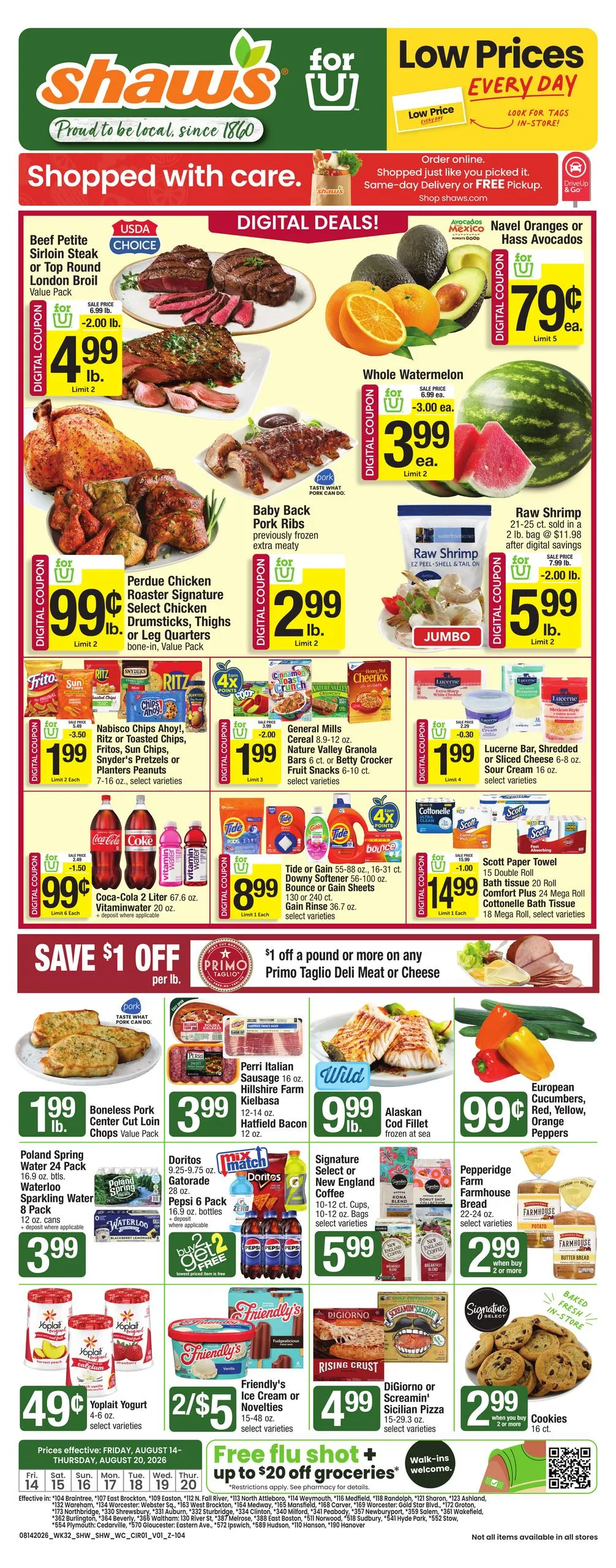 Shaws Weekly Ad - Page 1