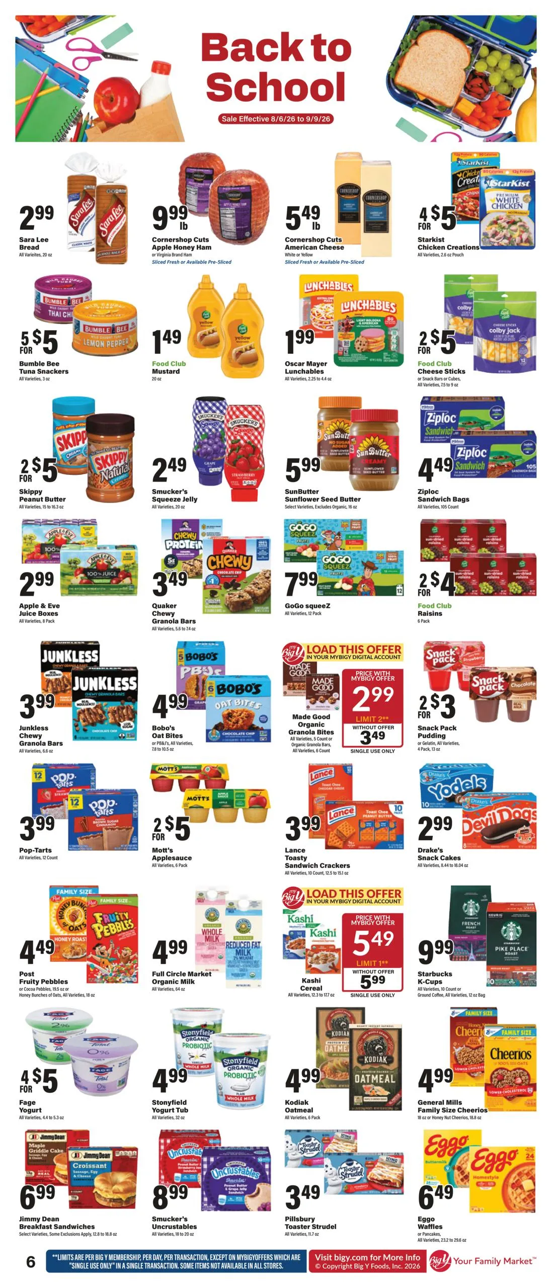 Big Y - Back To School Savings - Page 1