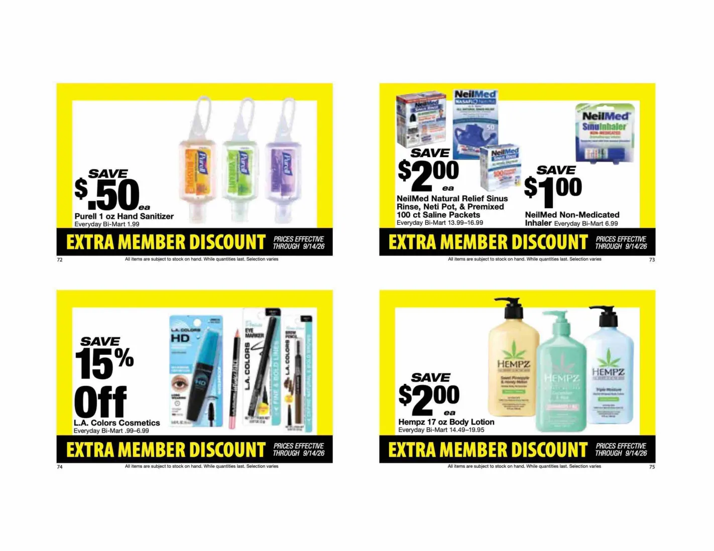 Bi-Mart Book of Values - Page 43
