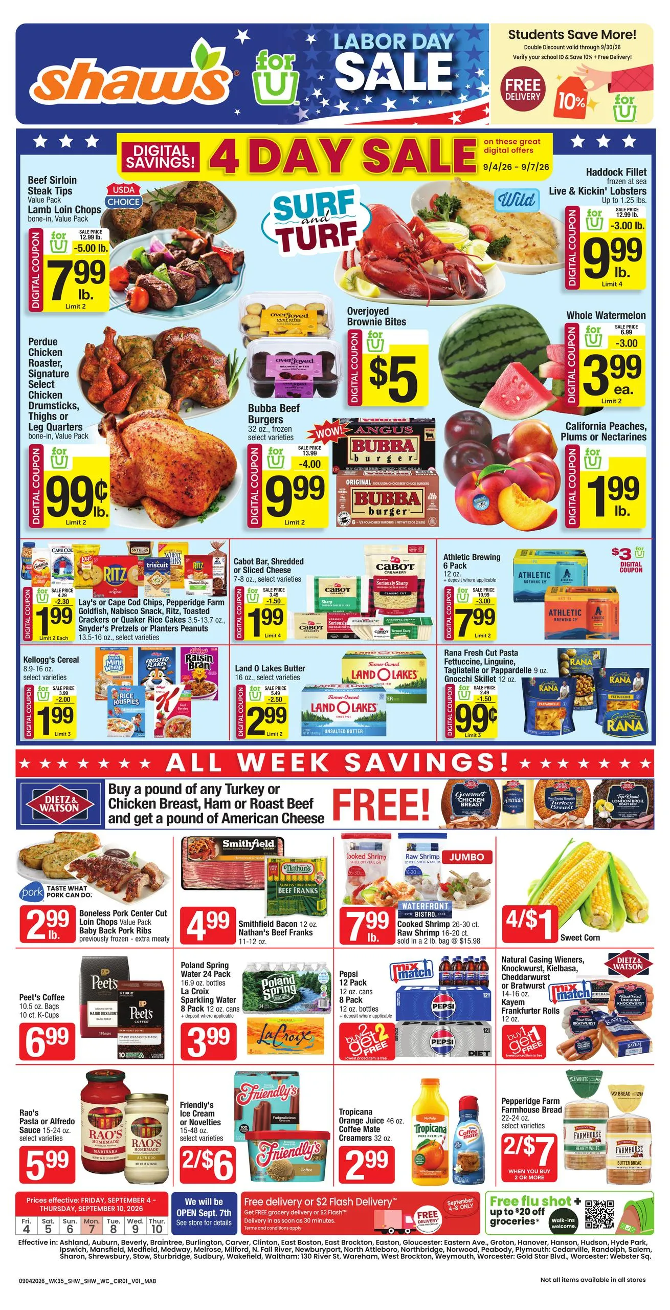 Shaws Weekly Ad - Page 1