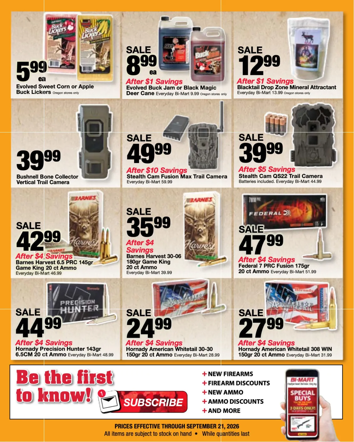 Bi-Mart Big Game Hunting Sales Event - Page 4