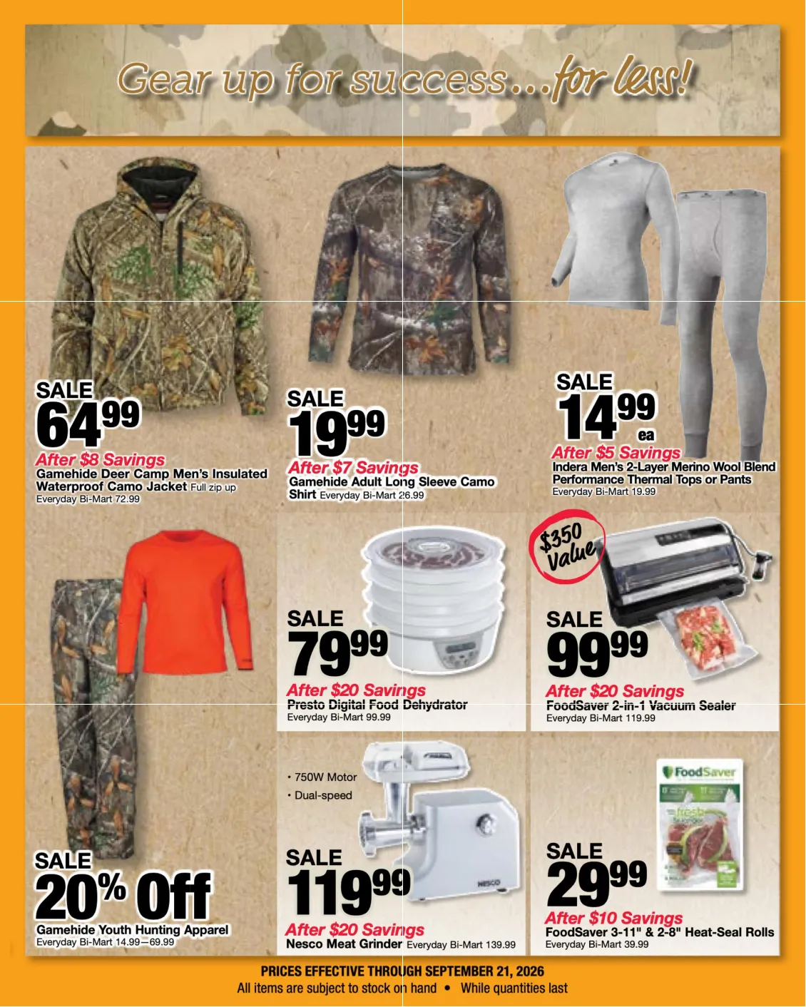 Bi-Mart Big Game Hunting Sales Event - Page 5
