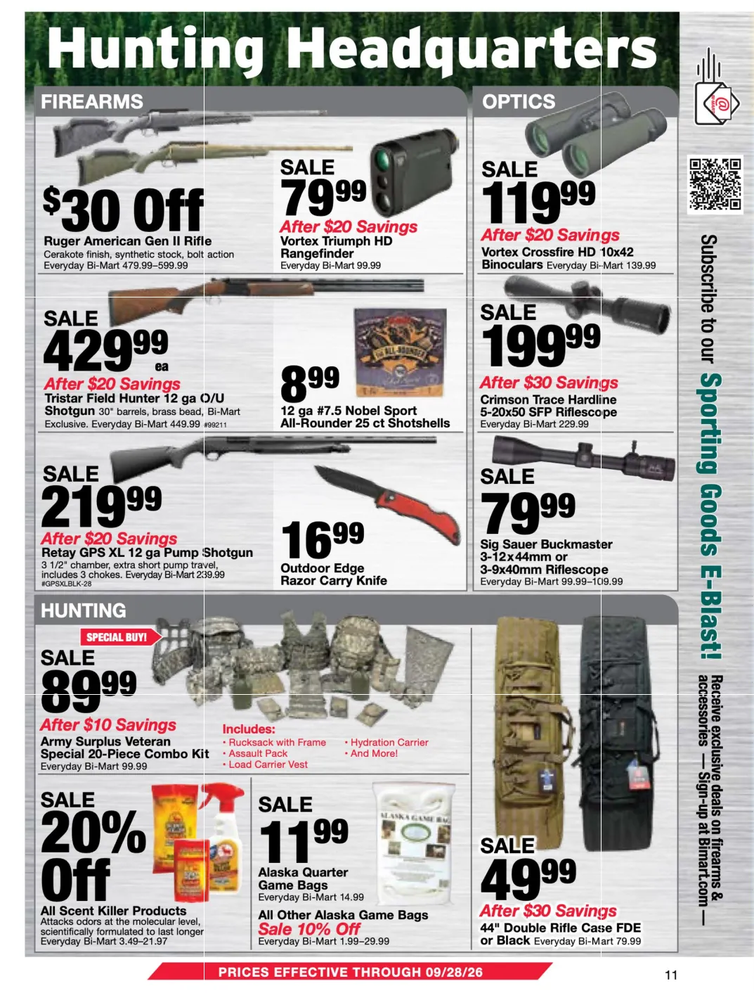 Bi-Mart Big Game Hunting Sales Event - Page 16
